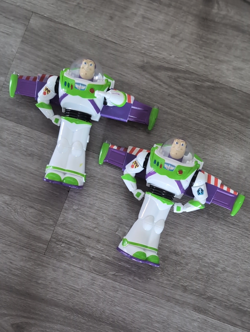 Buzz Lightyear Action Toy - White Green Purple - Disney (A Set Of 2)